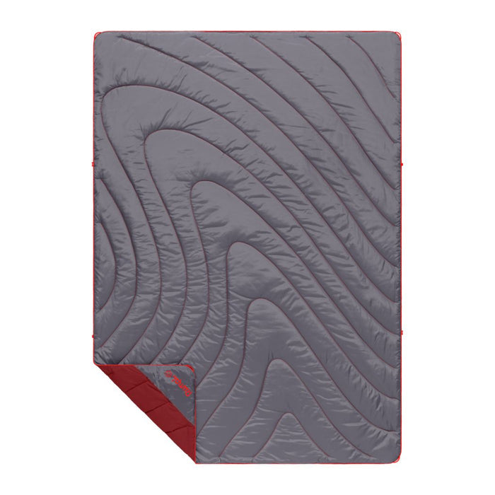 Rumpl Campfire Puffy Blanket - Cherry Charcoal Campfire Puffy Blanket - Cherry Charcoal | Rumpl Blankets For Everywhere Solid Campfire Puffy