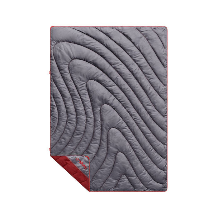 Rumpl Campfire Puffy Throw Blanket - Cherry Charcoal Campfire Puffy Throw Blanket - Cherry Charcoal | Rumpl Blankets For Everywhere Solid Campfire Puffy