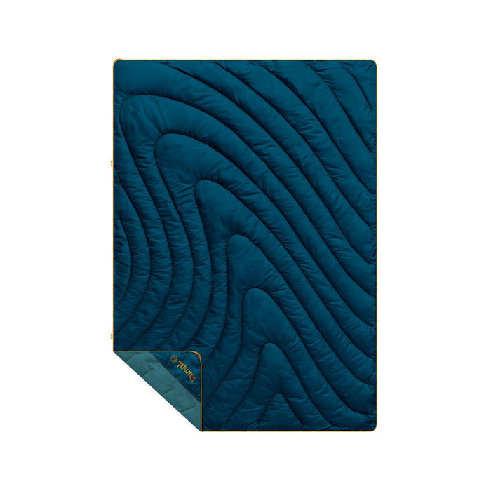 Rumpl Campfire Puffy Throw Blanket - Sage Navy Campfire Puffy Throw Blanket - Sage Navy | Rumpl Blankets For Everywhere Solid Campfire Puffy