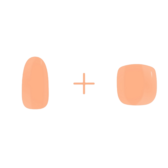 Candy Coral - Mani+Pedi - Maniac gel nail stickers