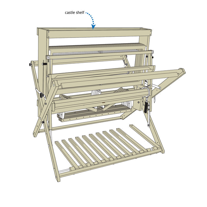 Castle Shelf for Mighty Wolf 8-Shaft Loom