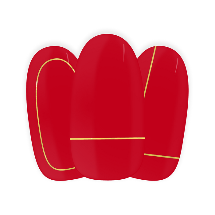 Cecile eline de Munck maniac gelstickers red nail art