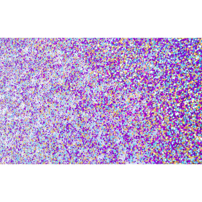 Celebration Confetti Glitter Acrylic Rectangle
