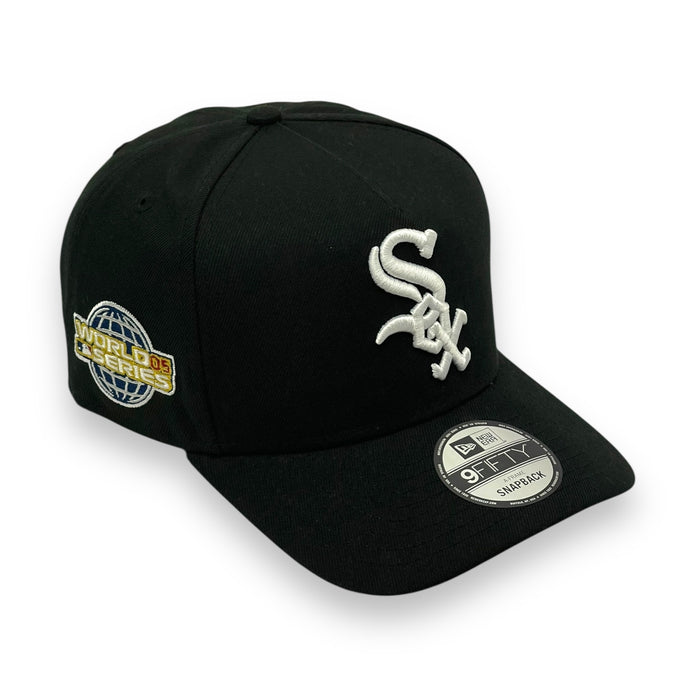 CHICAGO WHITESOX (BLACK) (2005 WS) "9FIFTY AFRAME" NEW ERA SNAPBACK