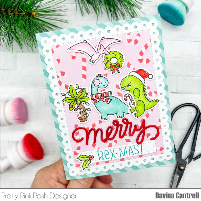 Christmas Dinosaurs Stamp Set