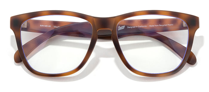 sunski classic blue light tortoise front angle