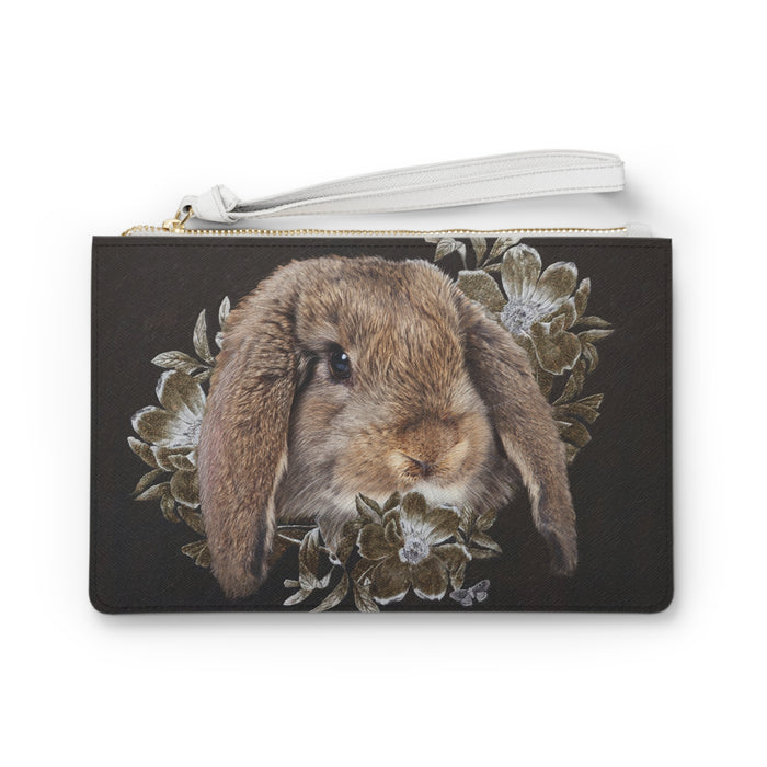 Clutch Bag - In the Garden of Whispers Rabbit Design