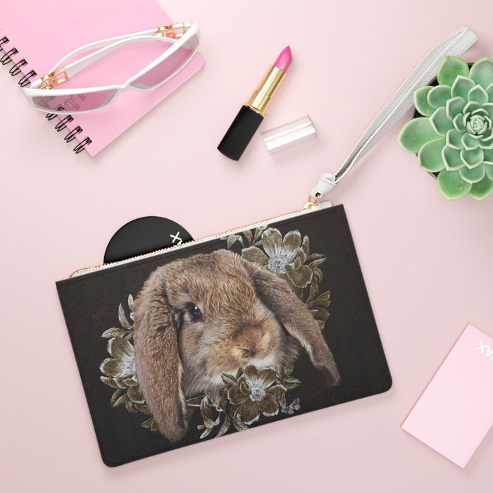 Clutch Bag - In the Garden of Whispers Rabbit Design
