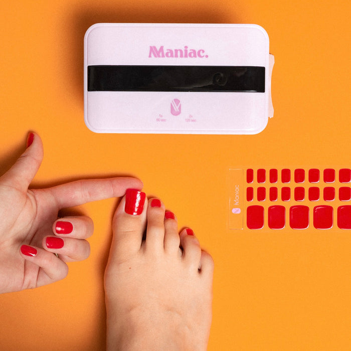 Coco's Obsession Maniac gellak stickers Manicure rood bundle