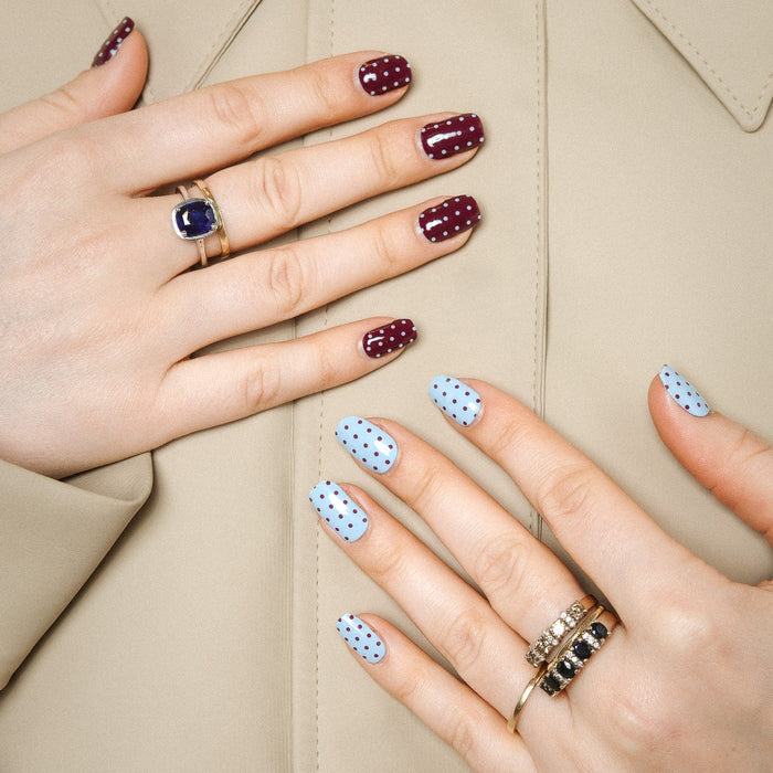 Coffee Confetti Manicure Maniac Nails Gellak Stickers 2 Hands Gold Rings