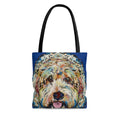 Colorful Doodle Dog Tote Bag