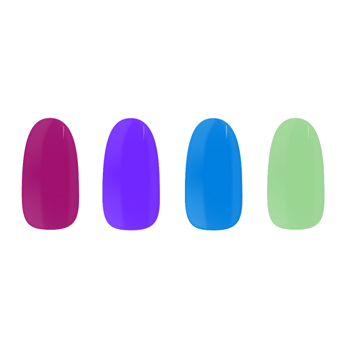 Colourful solids bundle maniac nails stickers