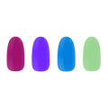Colourful solids bundle maniac nails stickers