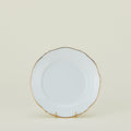 Ginori dessert plate in white with gold rim