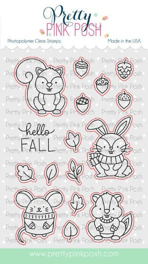 Cozy Fall Critters Coordinating Dies