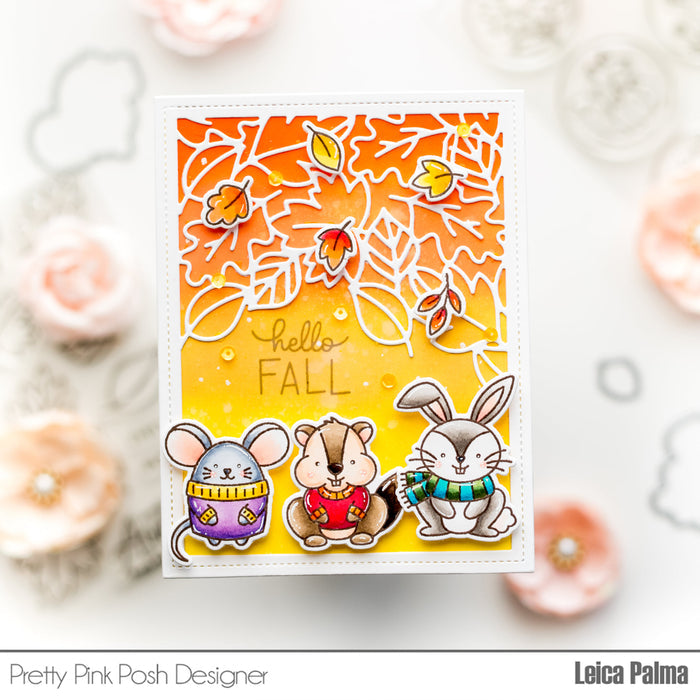 Cozy Fall Critters Coordinating Dies