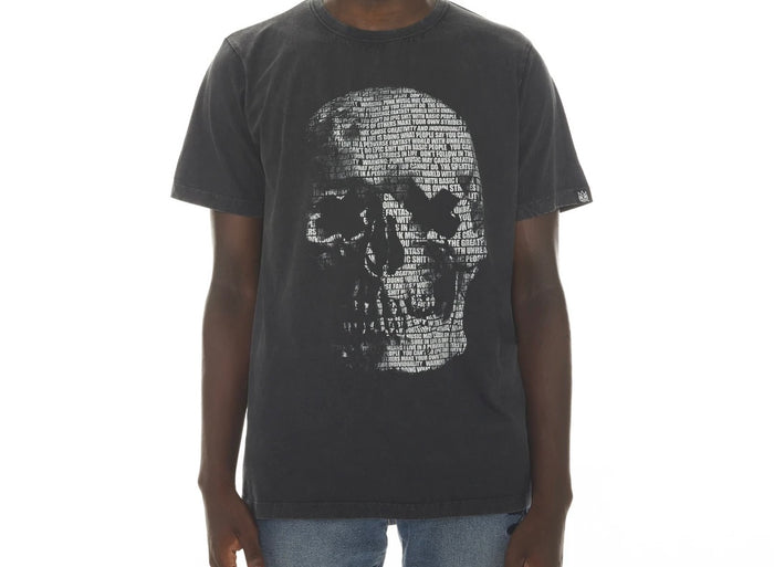 CULT OF INDIVIDUALITY "SKULL" IN BLACK/AC DC WASH