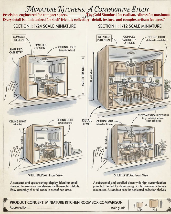 Custom Made Miniature Dioramas, Shadow- and Room Boxes