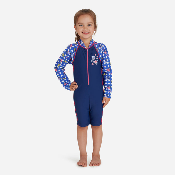 Đồ Bơi Một Mảnh Bé Gái Zoggs Long Sleeve All In One - Xanh Dương - Supersports Vietnam