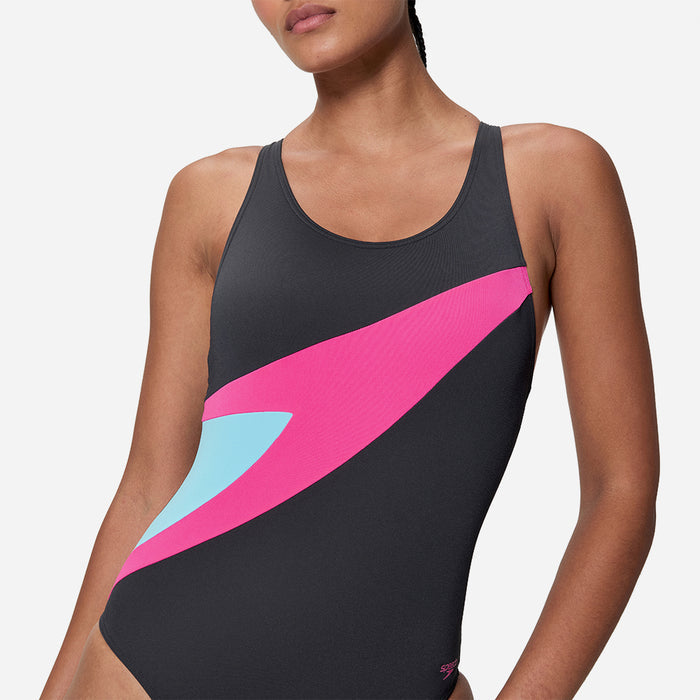 Đồ Bơi Một Mảnh Nữ Speedo Hyperboom Butterfly Back - Đen - Supersports Vietnam
