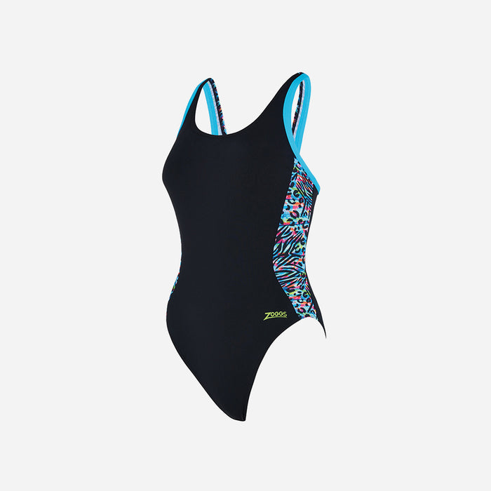 Đồ Bơi Một Mảnh Nữ Zoggs Atom Back - Đen - Supersports Vietnam
