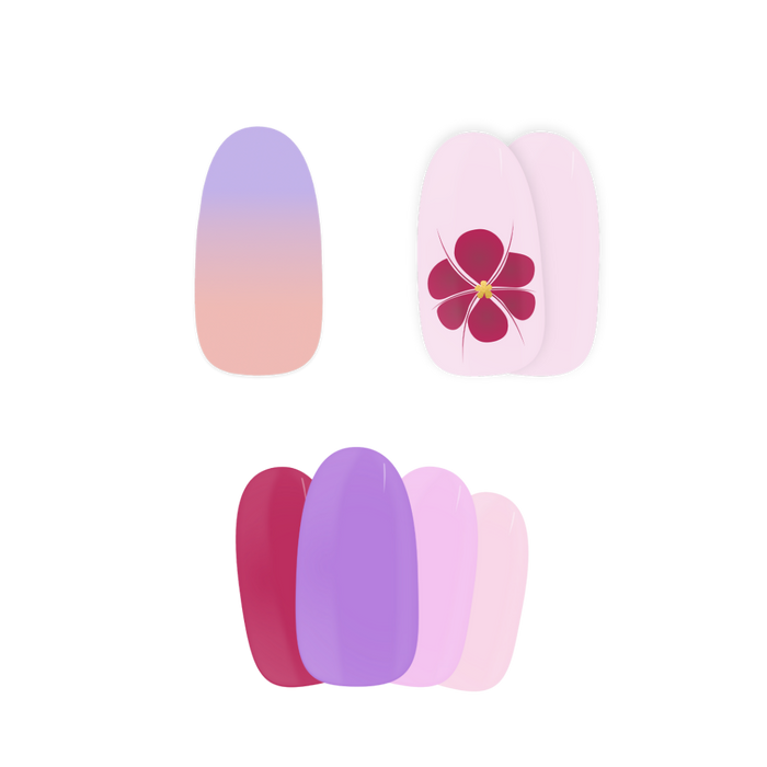 Dahlia Delight Bundle - Maniac gel nail stickers