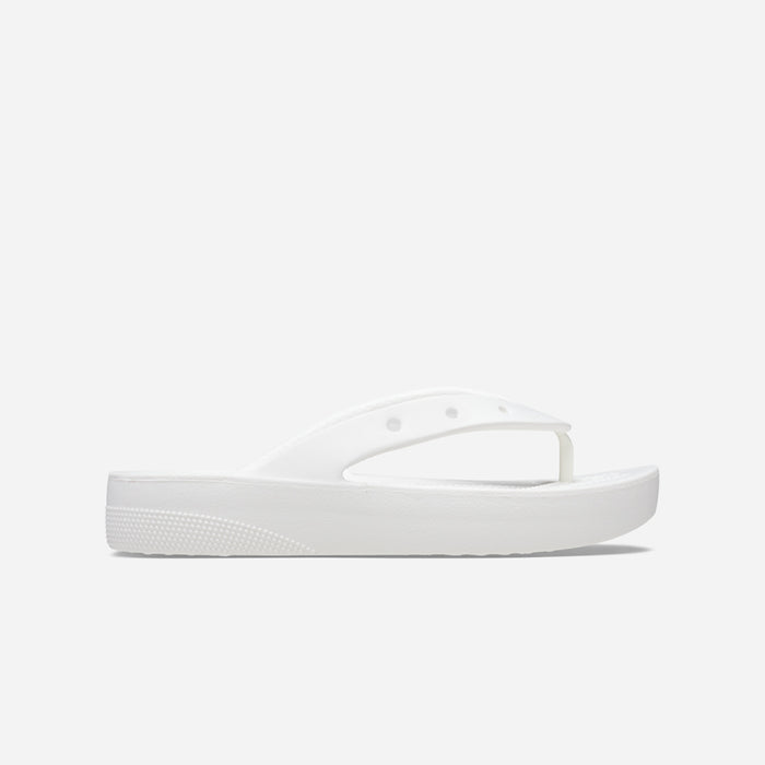 Dép Xỏ Ngón Nữ Crocs Classic Platform - Trắng - Supersports Vietnam