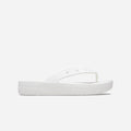 Dép Xỏ Ngón Nữ Crocs Classic Platform - Trắng - Supersports Vietnam