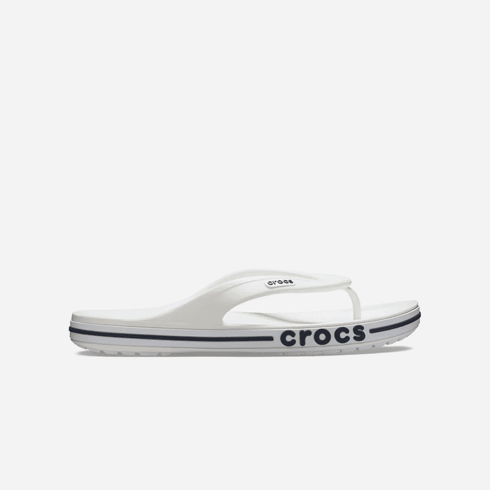 Dép Xỏ Ngón Unisex Crocs Bayaband - Trắng - Supersports Vietnam