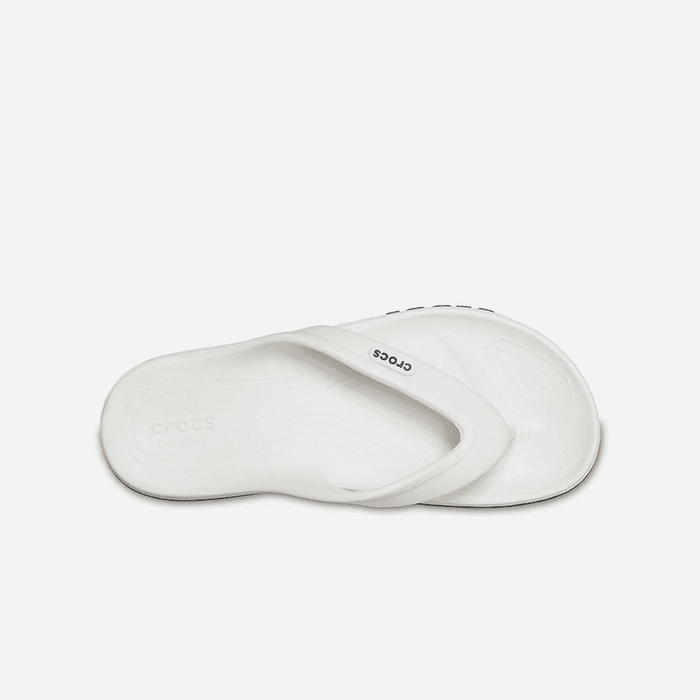 Dép Xỏ Ngón Unisex Crocs Bayaband - Trắng - Supersports Vietnam