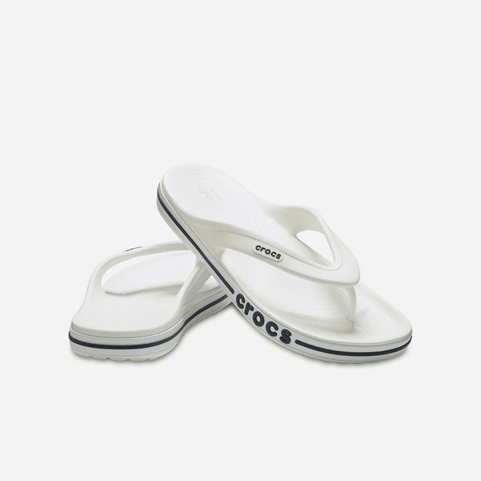 Dép Xỏ Ngón Unisex Crocs Bayaband - Trắng - Supersports Vietnam