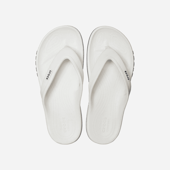 Dép Xỏ Ngón Unisex Crocs Bayaband - Trắng - Supersports Vietnam
