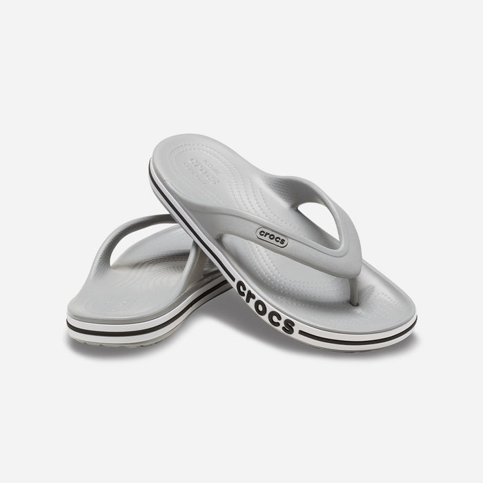 Dép Xỏ Ngón Unisex Crocs Bayaband - Xám - Supersports Vietnam