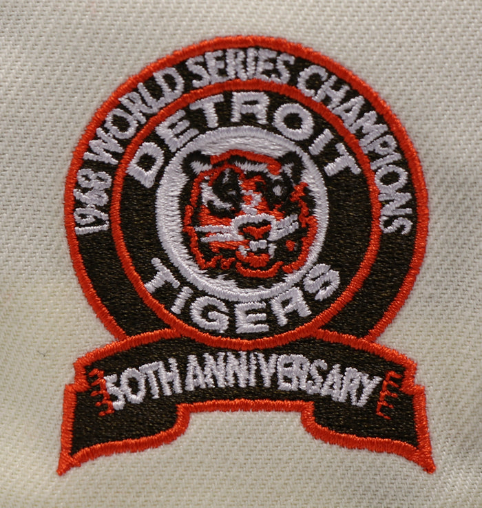 DETROIT TIGERS "1968 WORLDSERIES X 50TH ANNIVERSARY" NEW ERA 59FIFTY FITTED (ORANGE UNDER VISOR FITTED) (S)