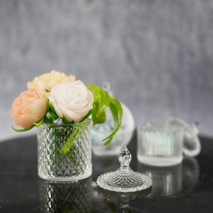 1 6 Scale Decorative Jar Set white