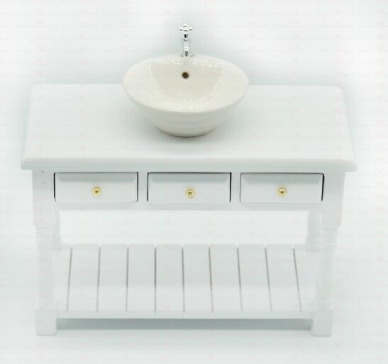 Dollhouse Sink 1/12 Scale Washbasin - Diorama Scene Accessories