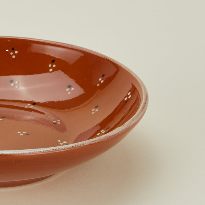 Close up view of Dotty low bowl