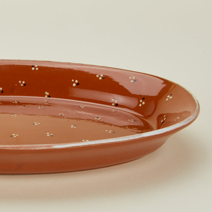 Close up view of Dotty serving platter