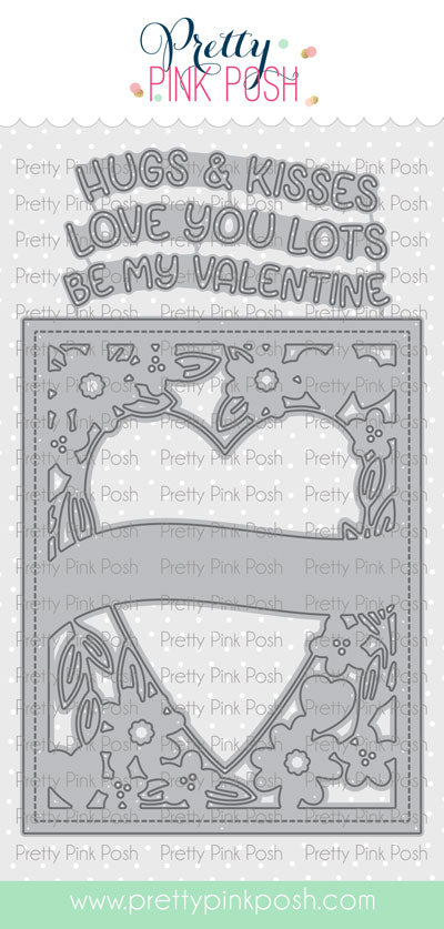 Elegant Banner Heart Dies