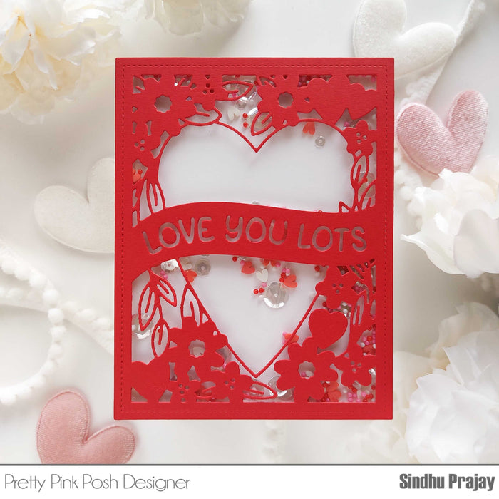 Elegant Banner Heart Dies