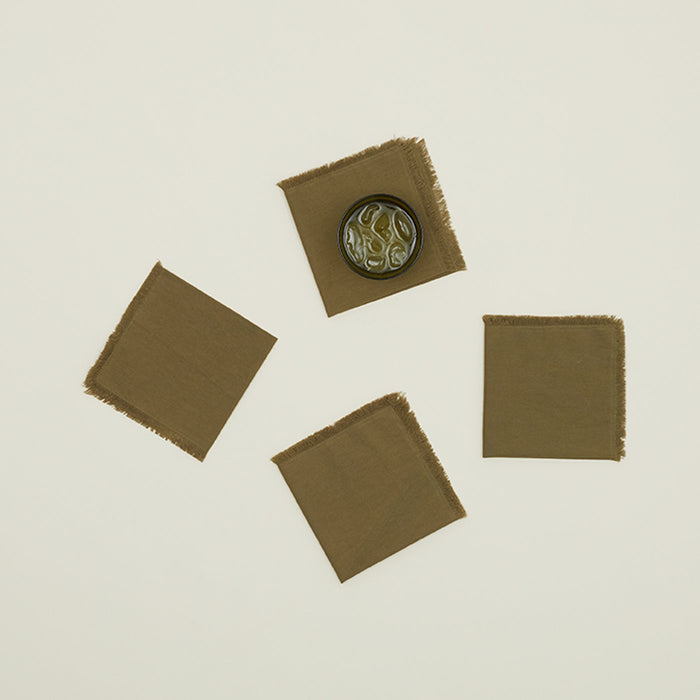 Essential Cocktail Napkins - Olive