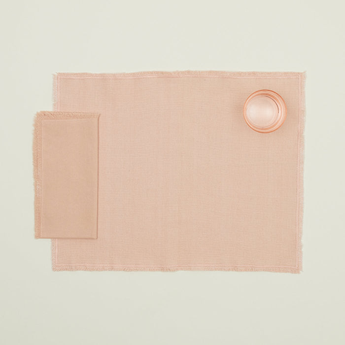 Essential Cotton Placemats - Blush