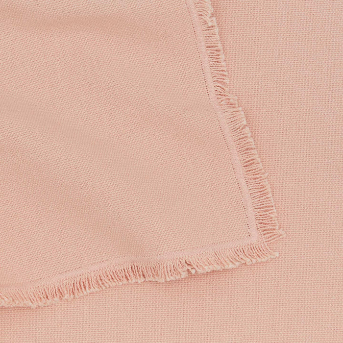 Close up view of essential cotton placemat in blush