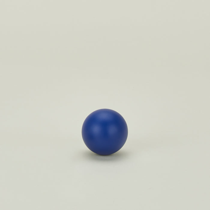 Large essential sphere knob in klein blue