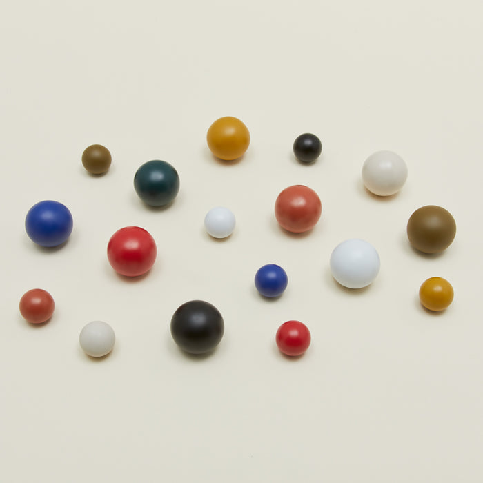 Essential knobs in various sizes and colors