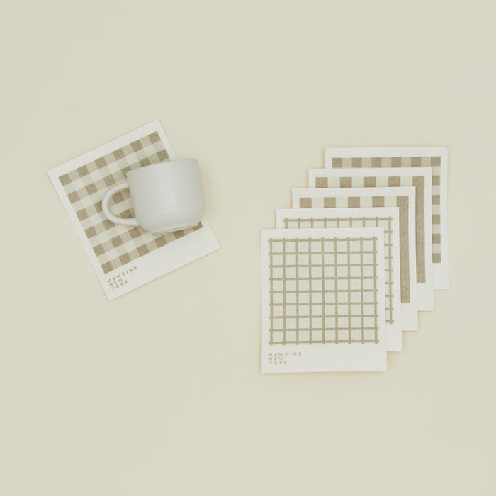 Essential swedish dishcloths in ivory/flax
