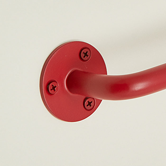 Close up view of essential towel bar