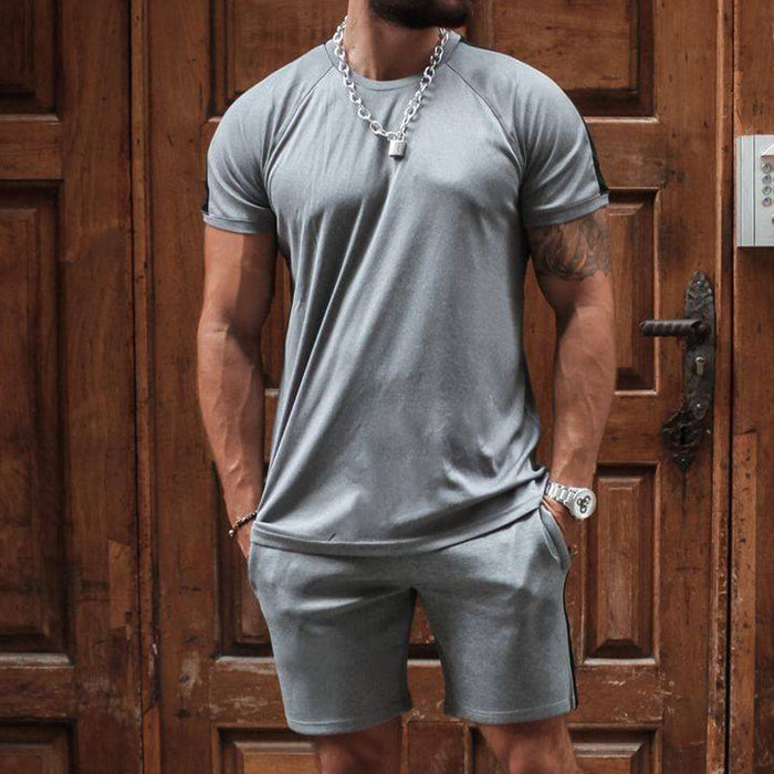Fashion Sports Fitness Casual Suit Men