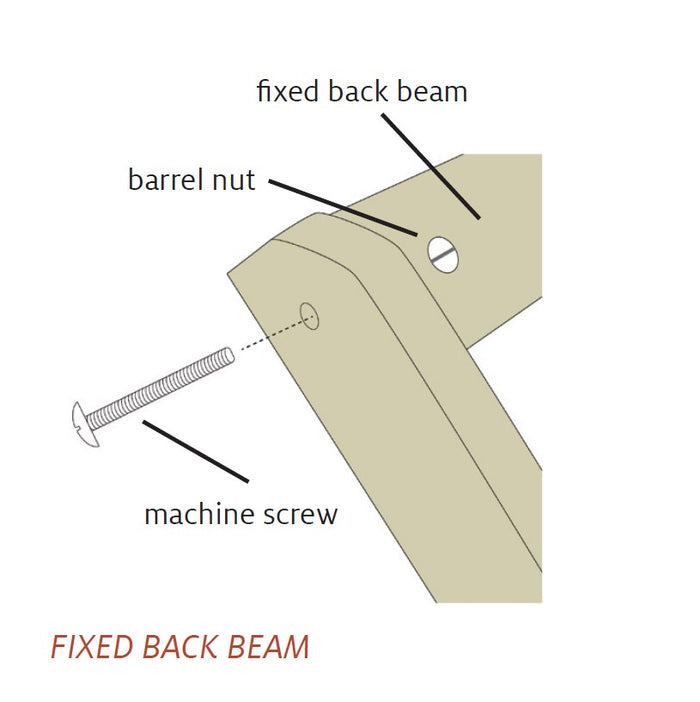 Fixed Back Beam Replacement for Wolf Looms
