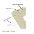 Fixed Back Beam Replacement for Wolf Looms